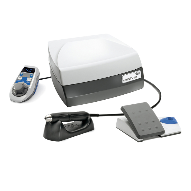 Perfecta 300 LA-323 T - настольный бесщеточный зуботехнический микромотор с наконечником и педалью, 40000 об/мин | W&H DentalWerk (Австрия)
