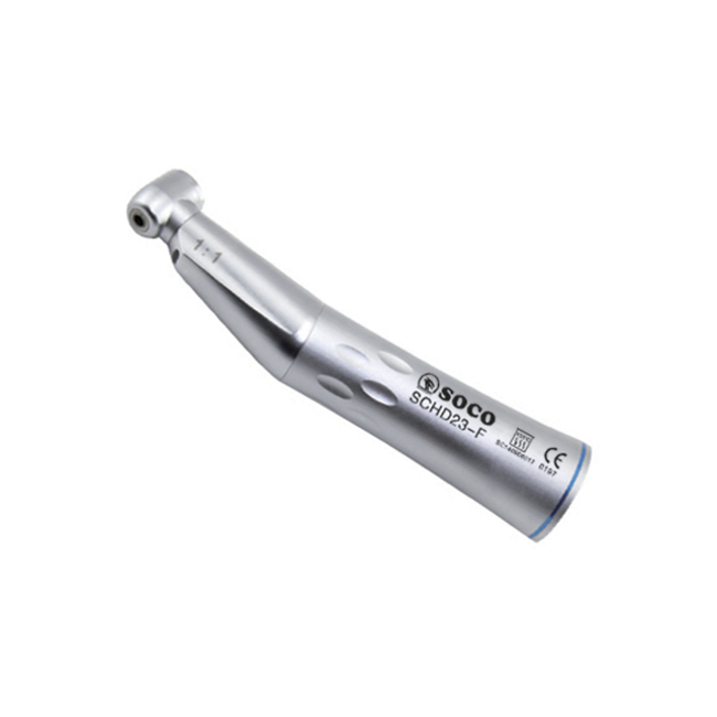 SOCO D23-F - угловой наконечник с генератором света и внутренним охлаждением, 1:1 | SOCO (Китай)