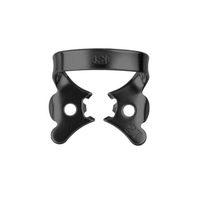 Кламмер для раббердама №2T Black тигровый c черным оксидным покрытием | Dentech Corporation (Япония)