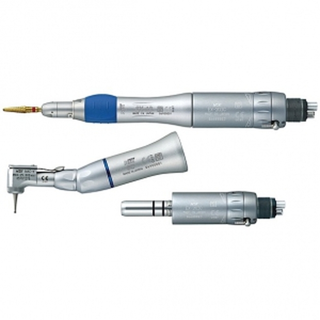 EX-203C M4 Pack - набор: пневматический микромотор, прямой и угловой наконечник, под разъем Midwest | NSK Nakanishi (Япония)