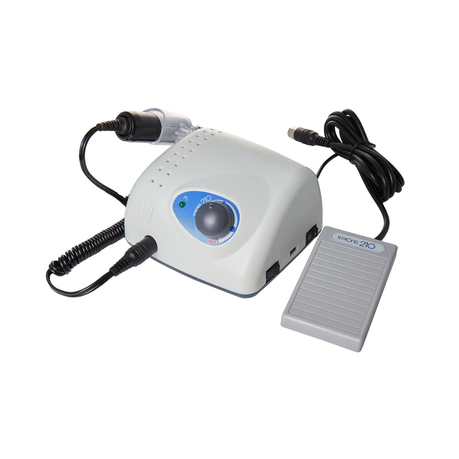 STRONG 210 108NE - щеточный микромотор с педалью включения–выключения, 40000 об/мин, без сумки | Saeshin (Ю. Корея)