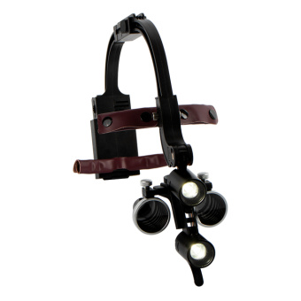 DY-420 - бестеневой налобный осветитель в комплекте с бинокулярными лупами 3.5x, в металлическом кейсе | Yuyo (Китай)